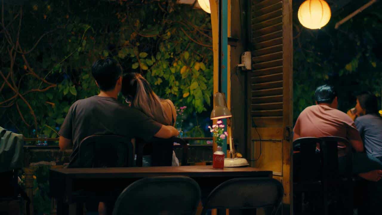 A couple on a date