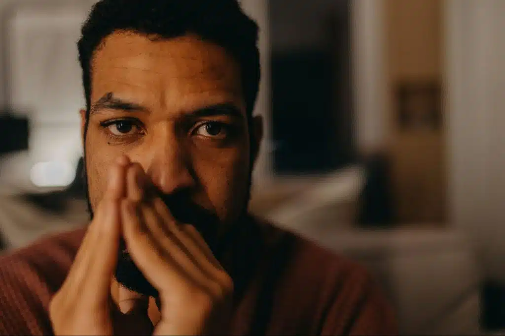 A man looking at the camera