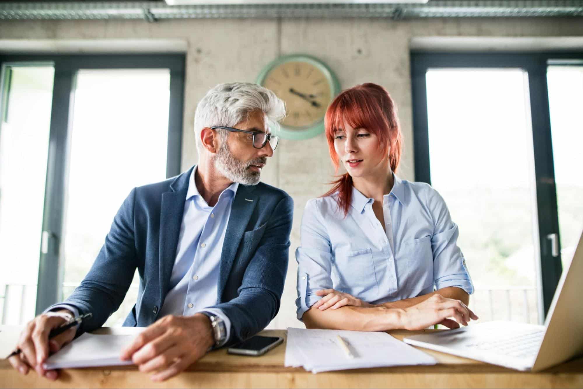 A man and woman having a conflict