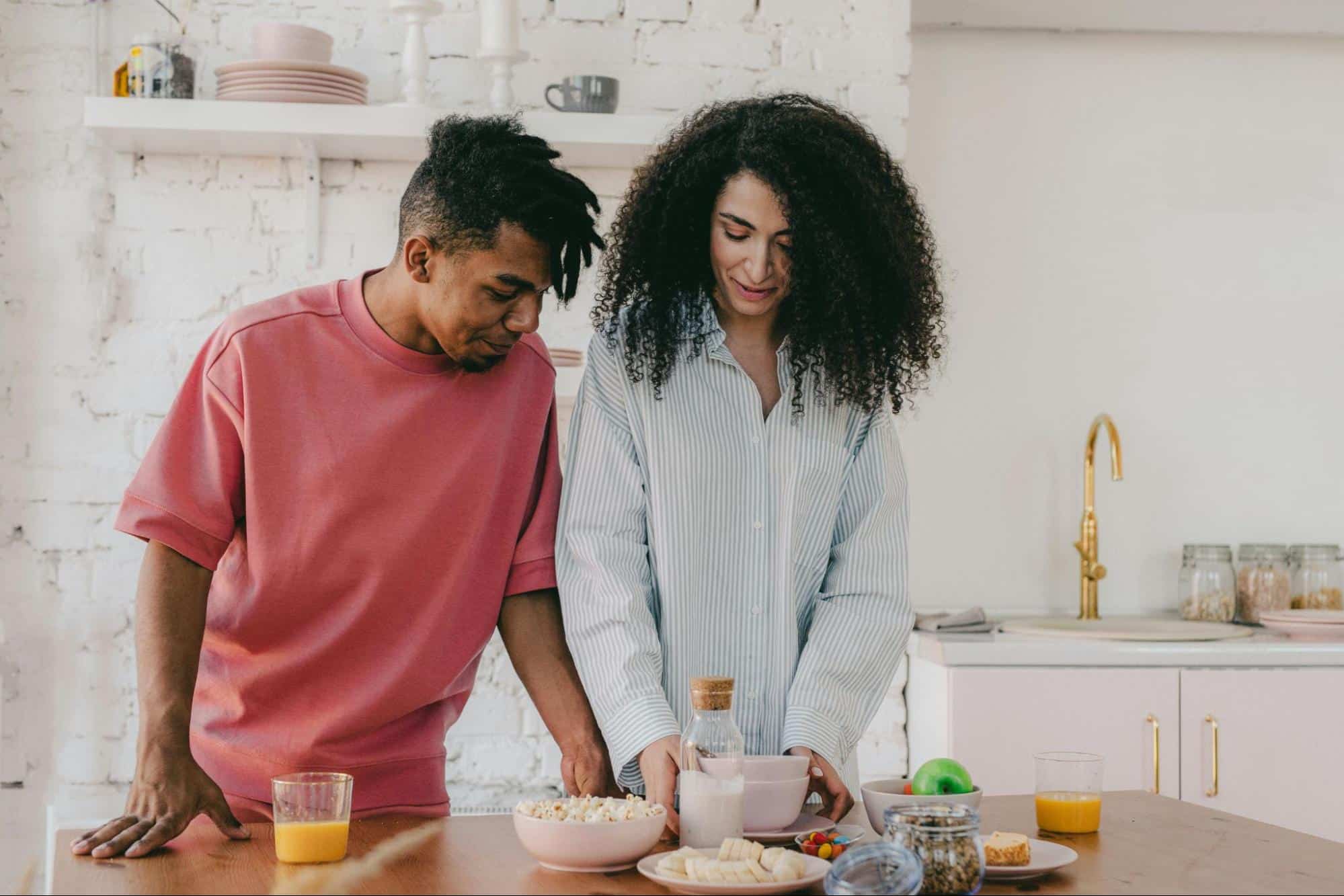 A man and woman having a bond