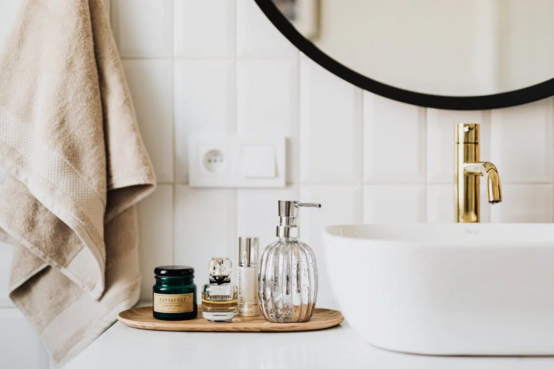 A clean bathroom sink