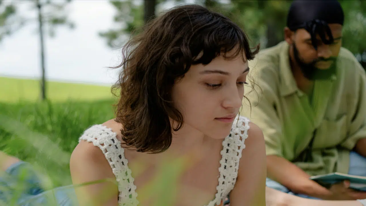 A couple not looking at each other