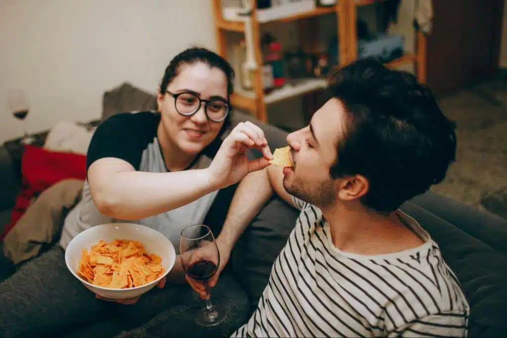 A man and woman together