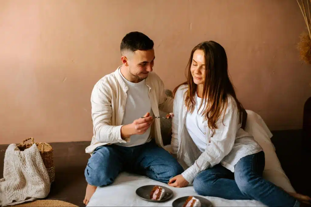 A man and woman together 