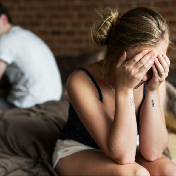 A man and woman had an arguments