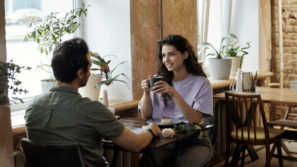 A couple on a date