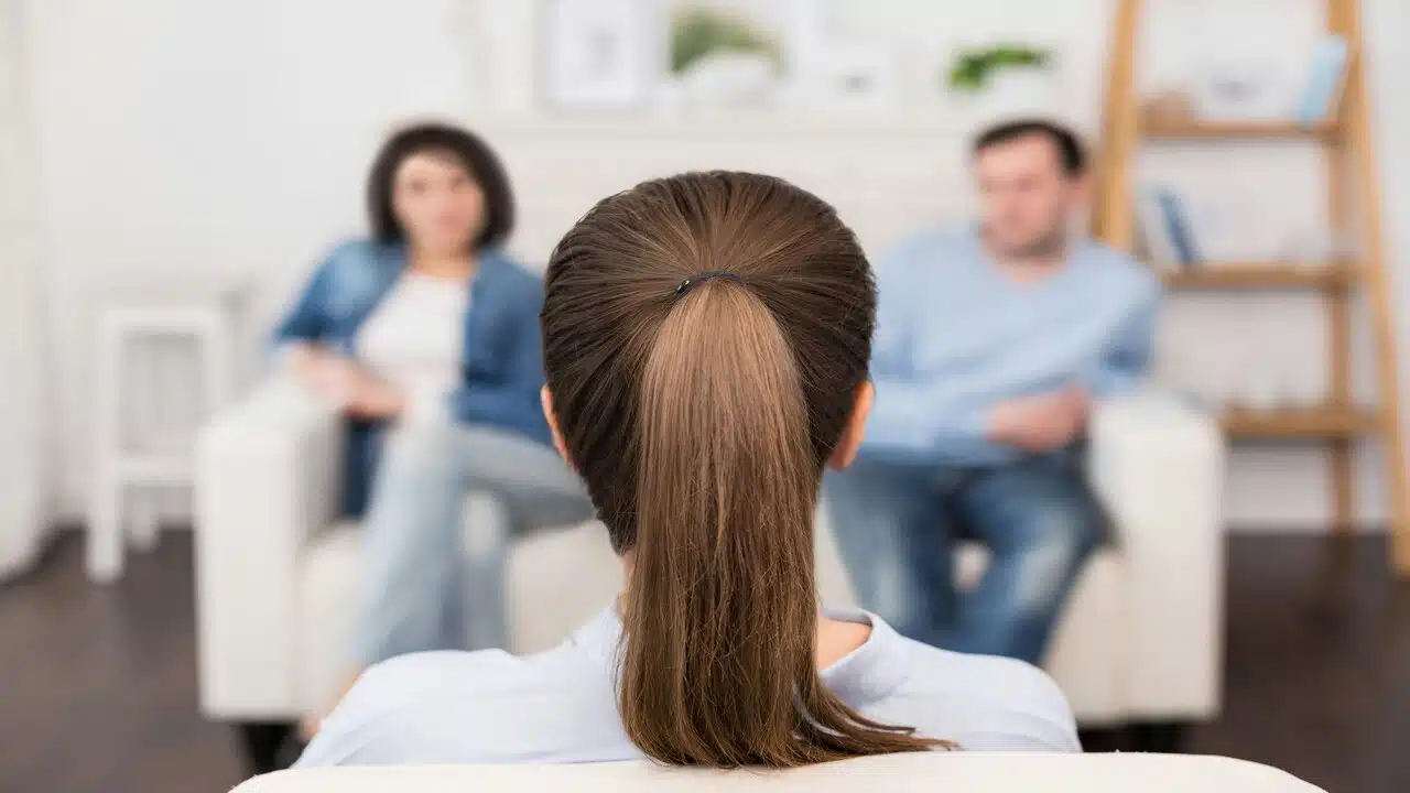 A couple in therapy