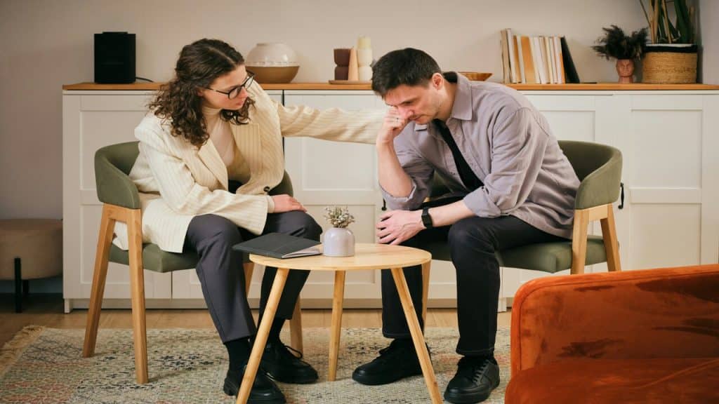 A man in therapy
