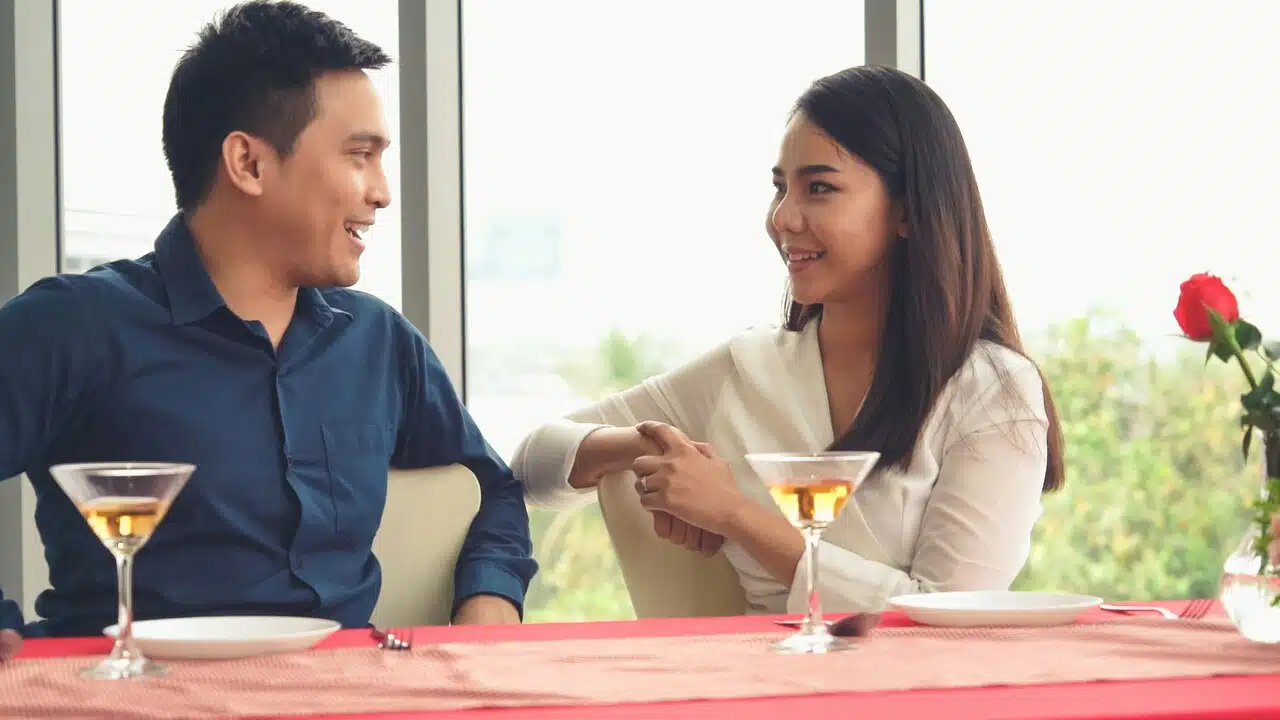 A couple on a date