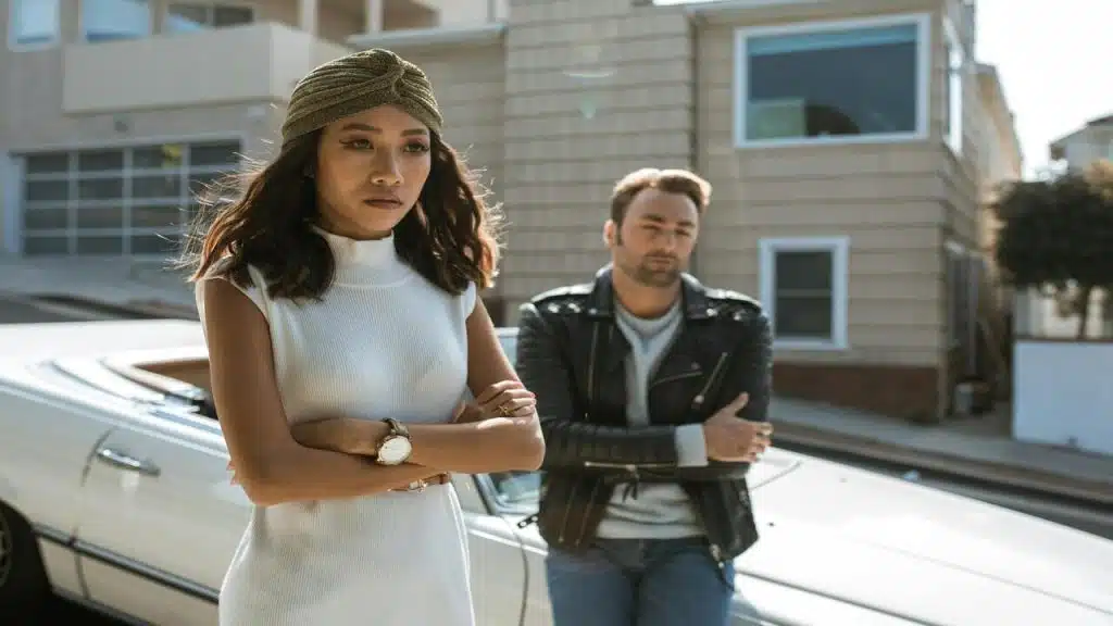 A couple refusing to talk to each other