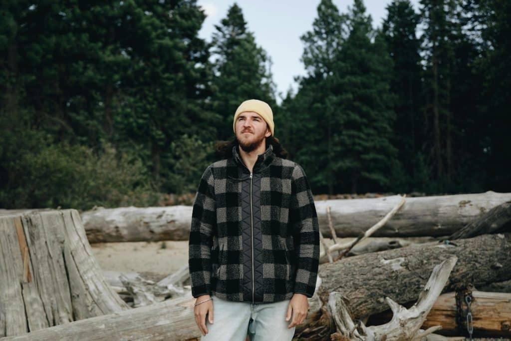 A man standing outdoors.