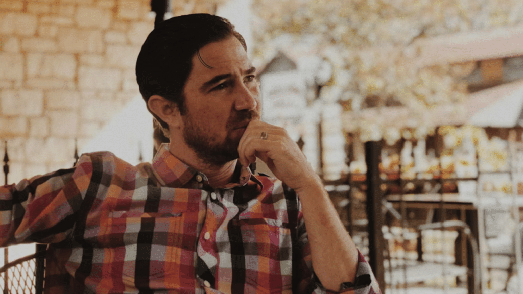 A mature man deep in thought 