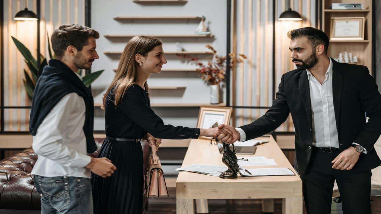 A group of people meeting for the first time