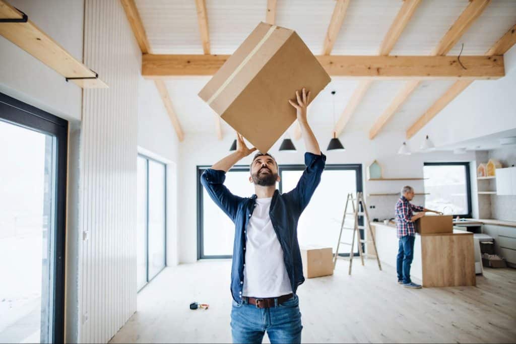 A man holding a box