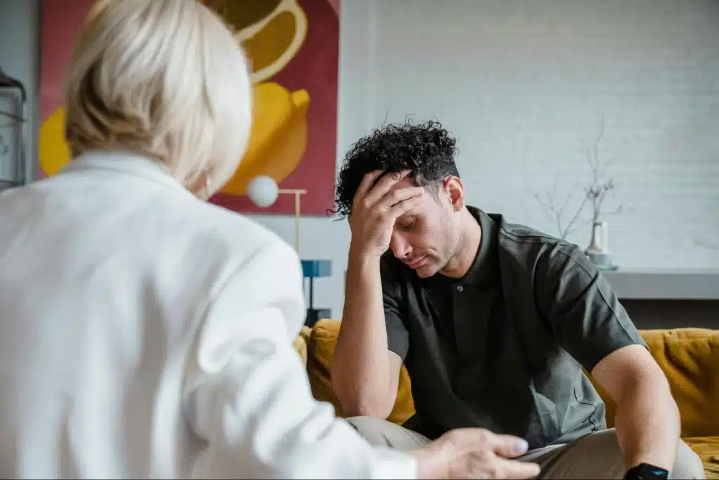 A man looking tired