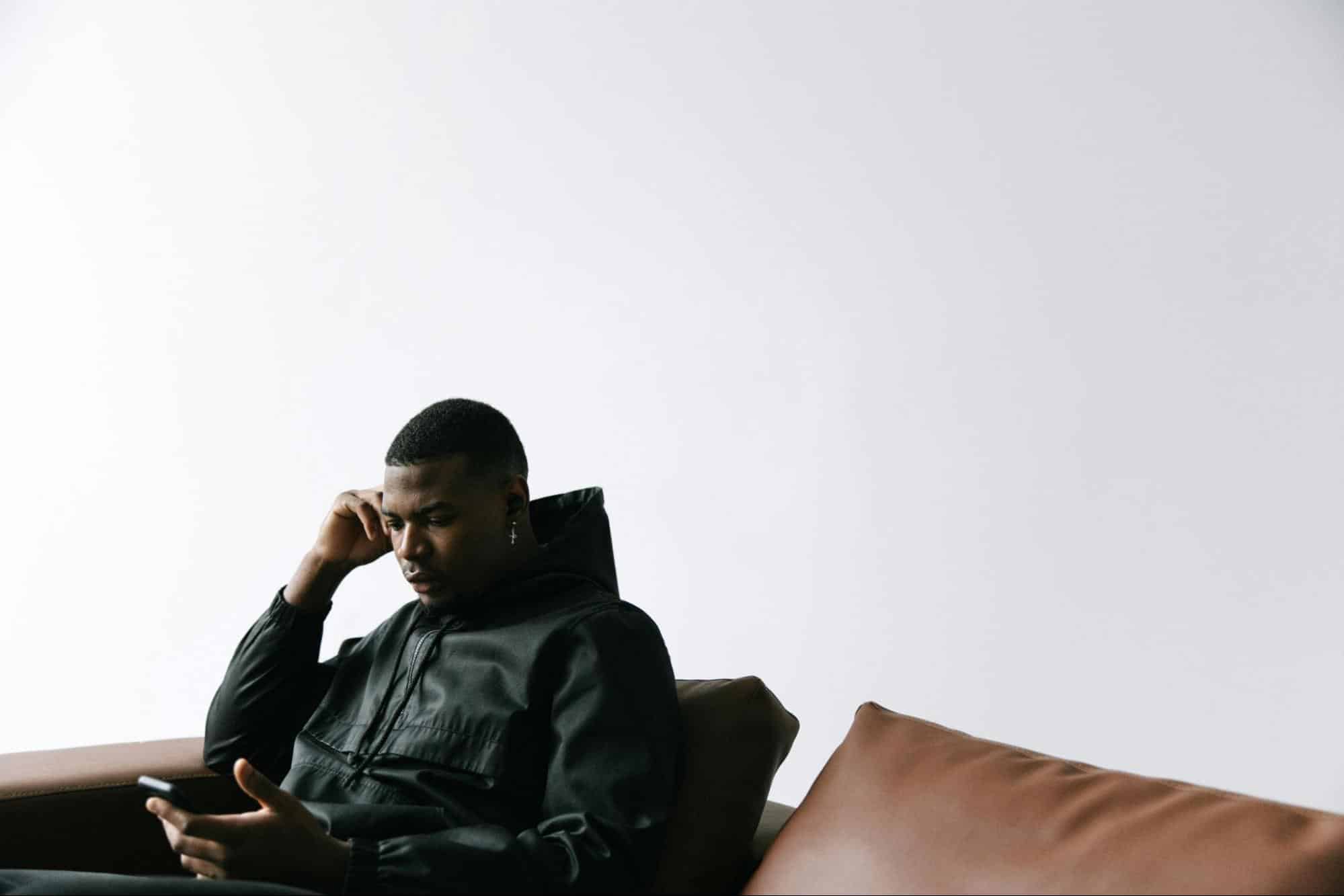 A man looking exhausted