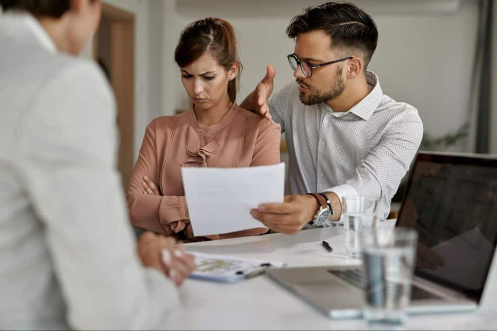 A man and woman stressed