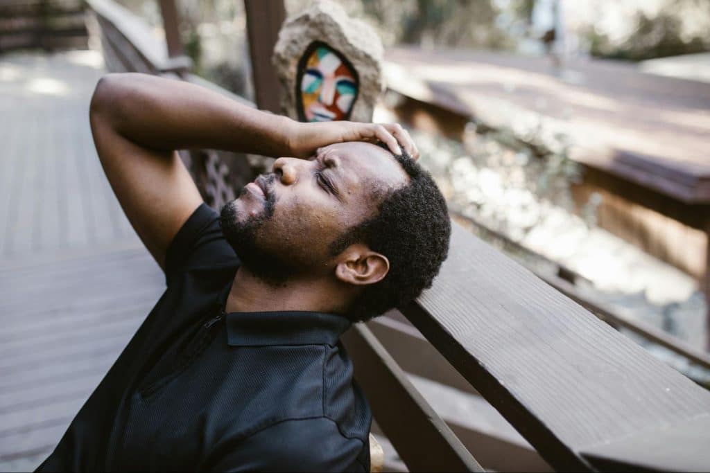 A man looking tired