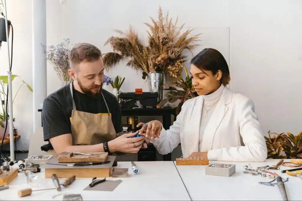 A man and woman together