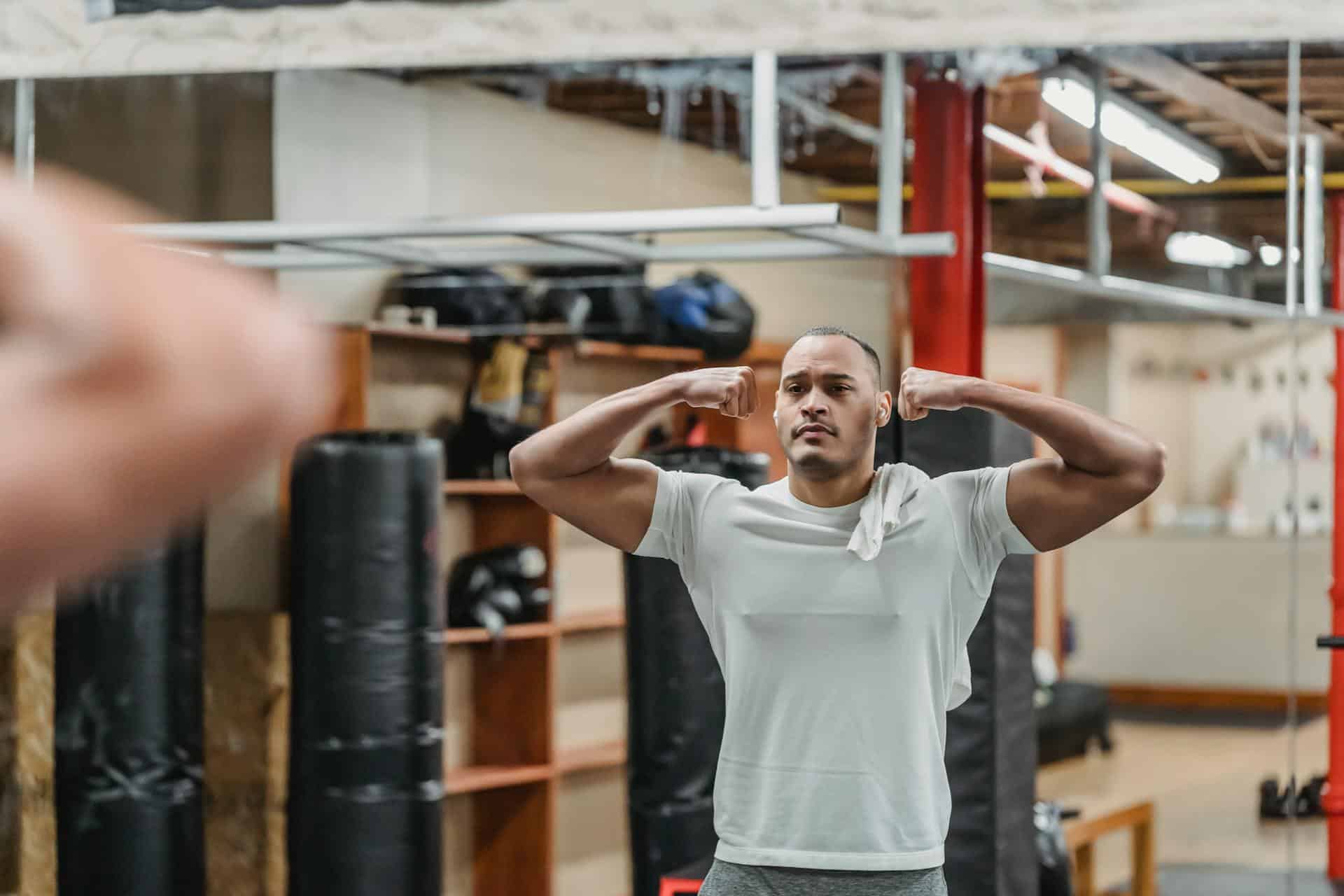 A man with a muscular body