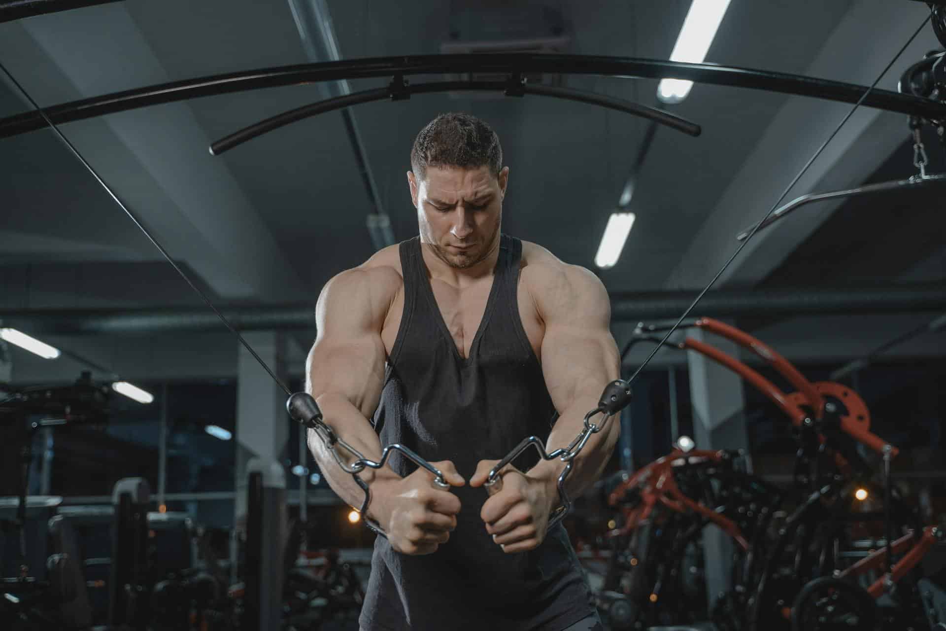 A man working out