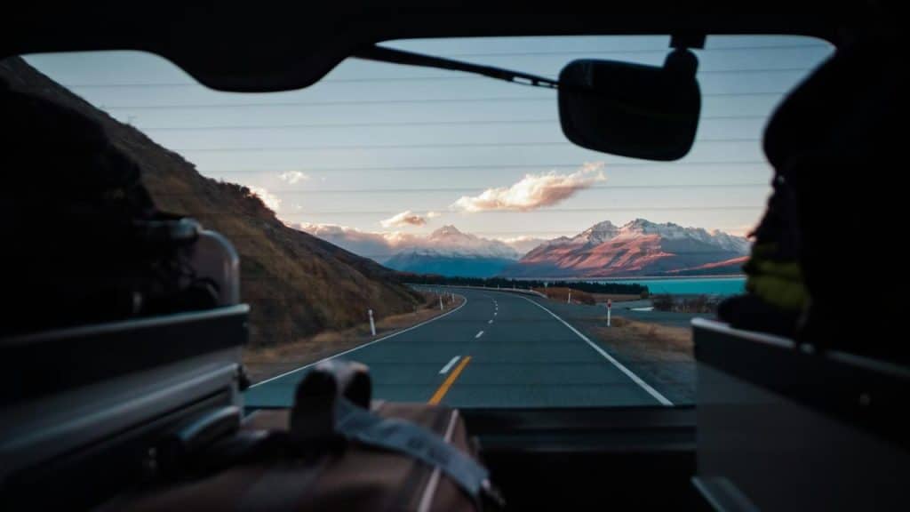 campervan on road 