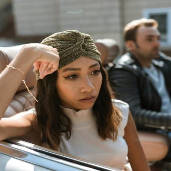 A woman ignoring her husband