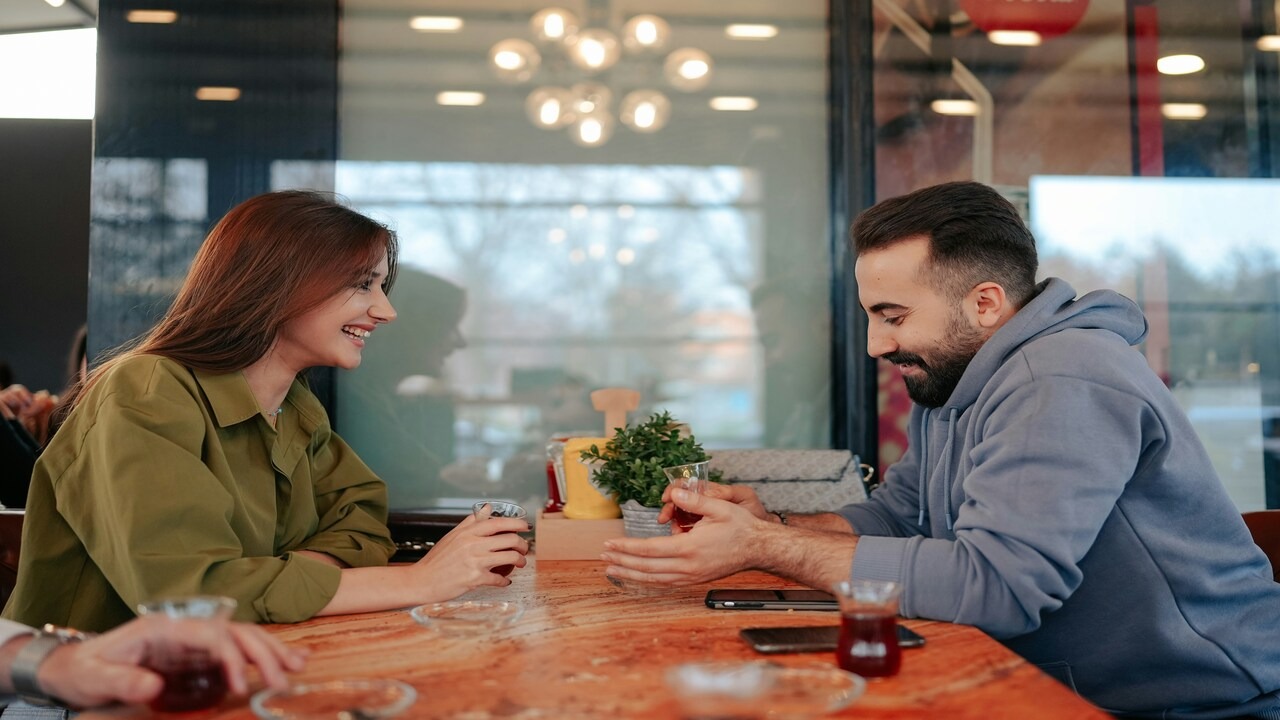 A couple on a date
