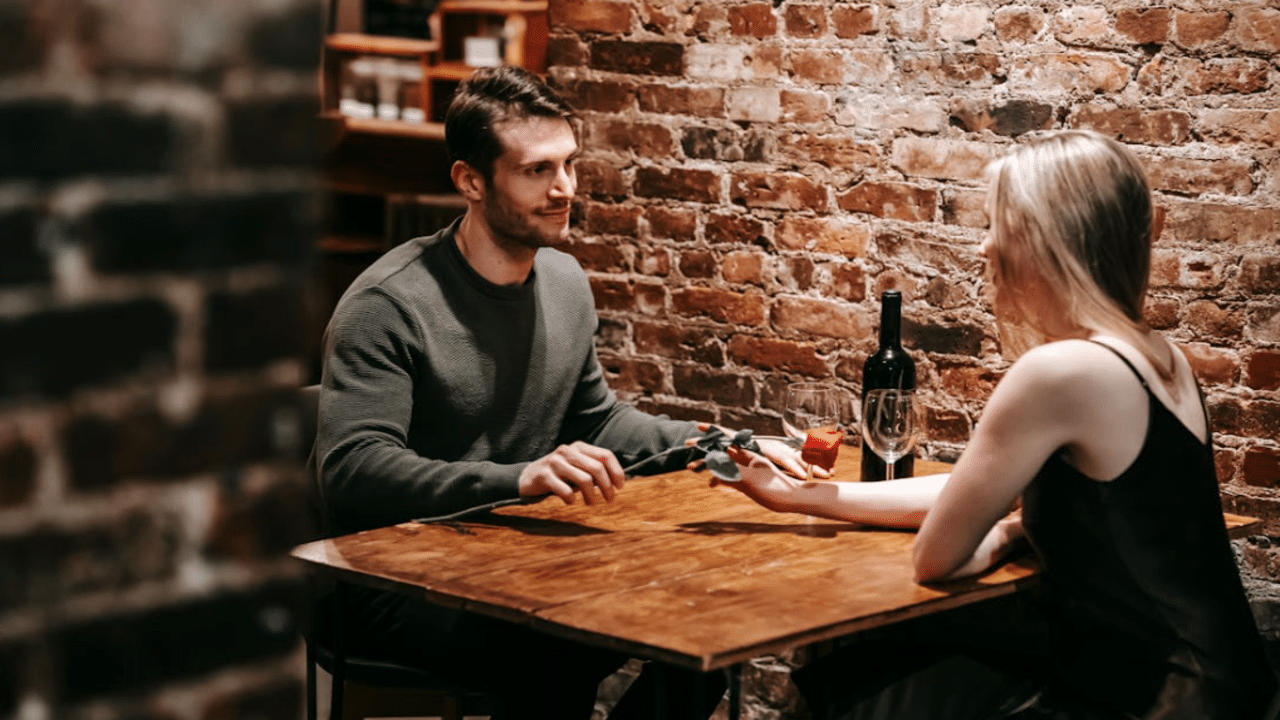 A couple on a date