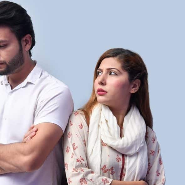 A man thinking and a woman beside him
