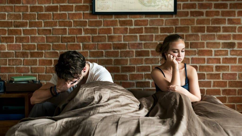 A man and woman after an argument