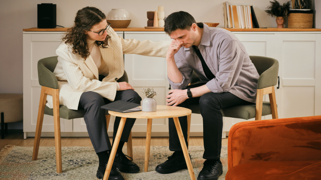 A man in therapy