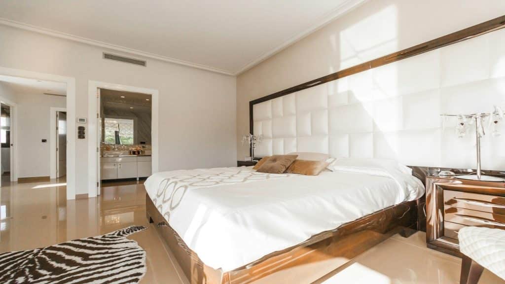 Photo of a luxurious bedroom