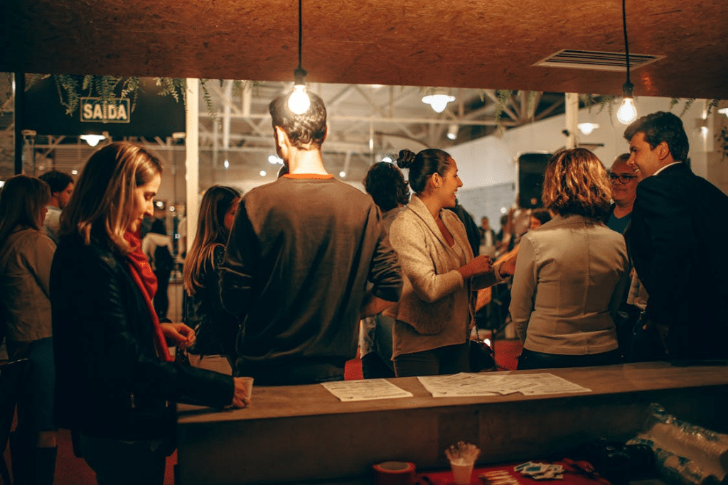 People at an event