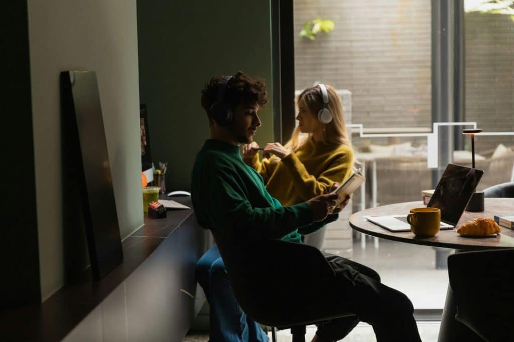 A man and woman together