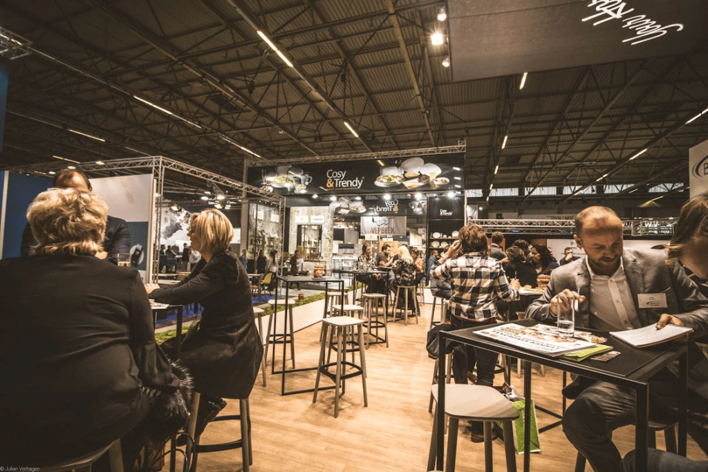 People in a cafe