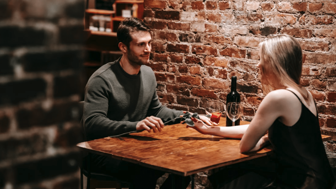 A couple on a date