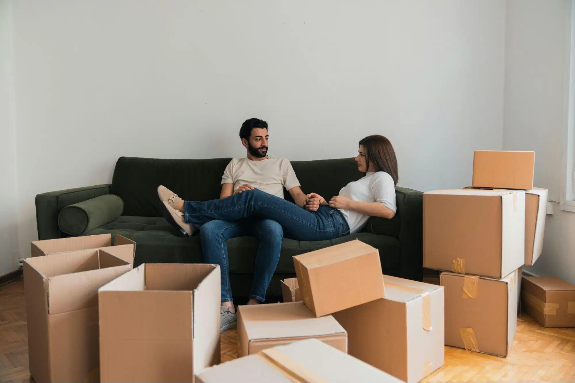 A man and woman having a discussion