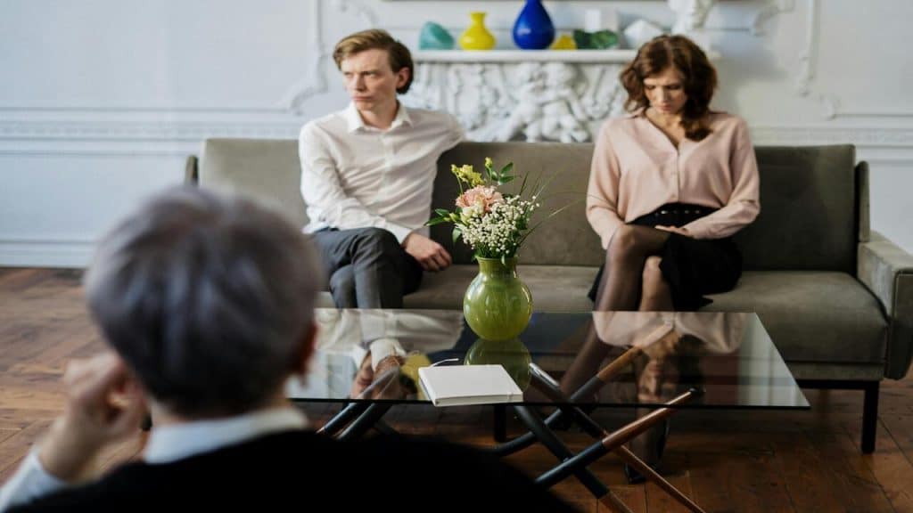 A couple in therapy 