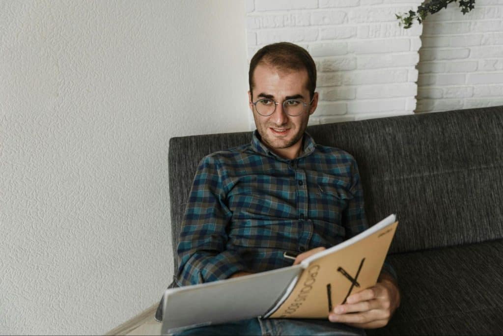 A man smiling