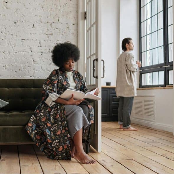A man letting a woman to have her time