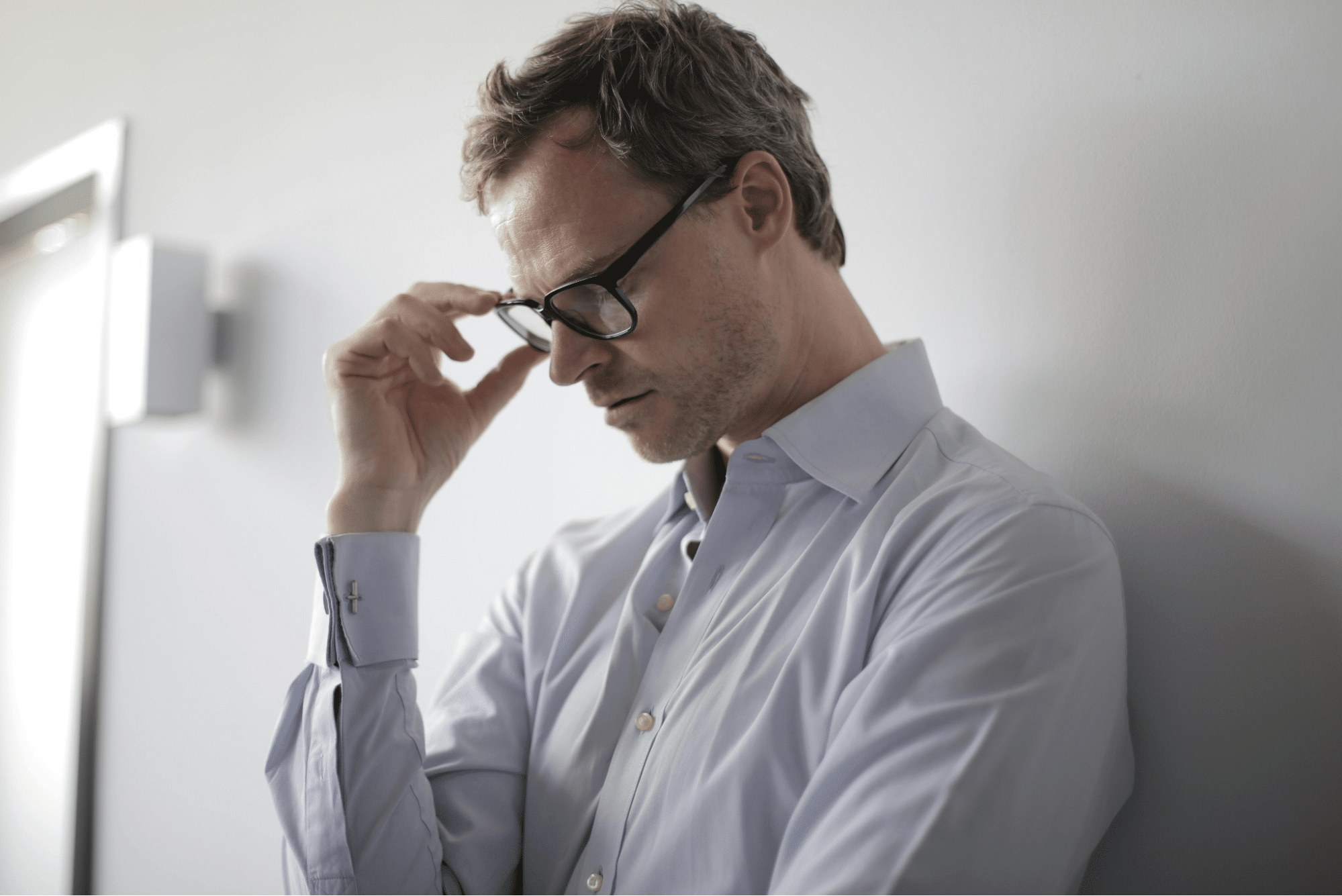 A man overthinking