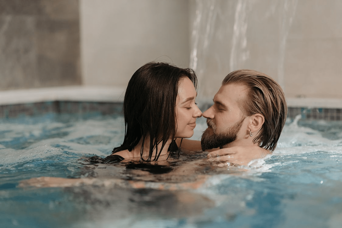 A couple being intimate