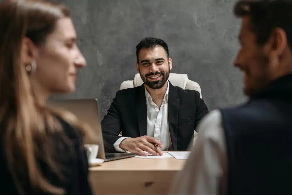 A man smiling