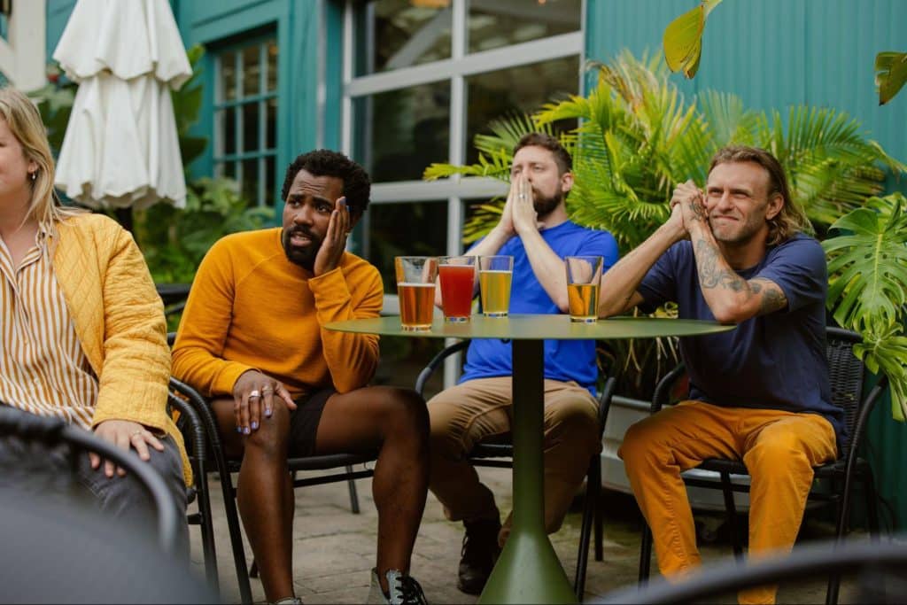 A man bonding with his friends 