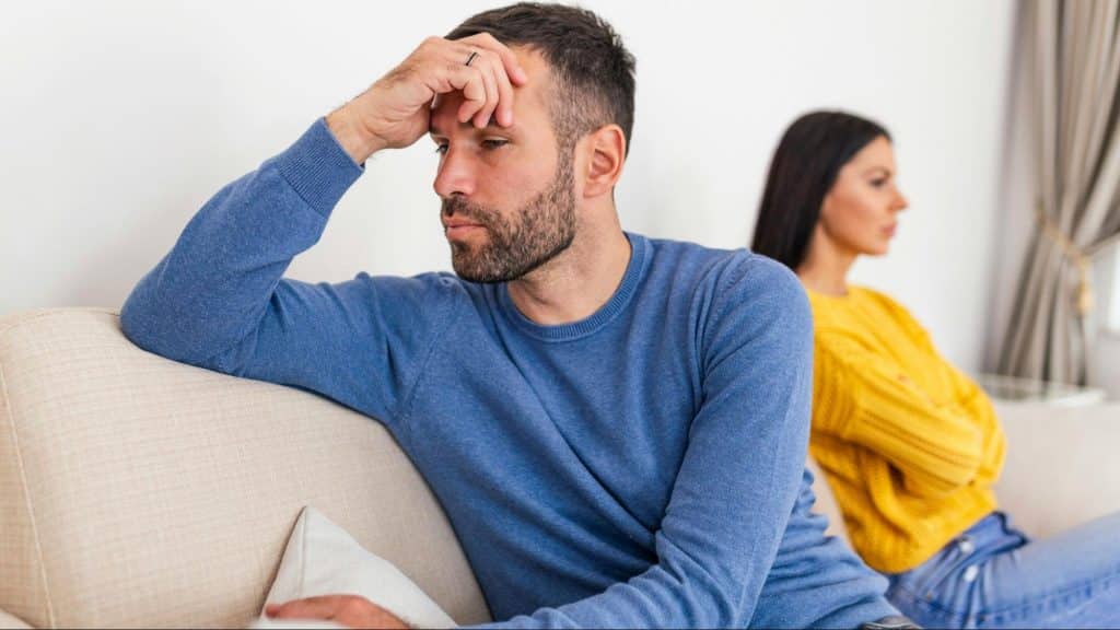 A man getting upset