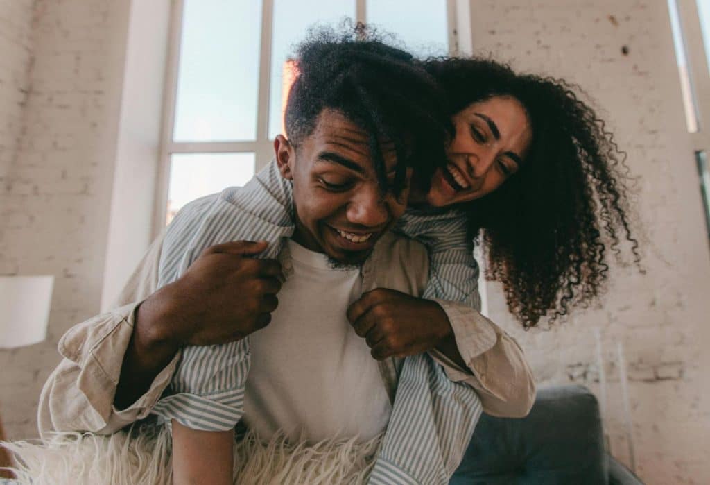 A man and woman together