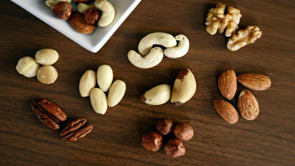 Different types of nuts