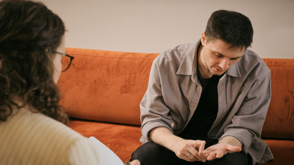 A man in therapy