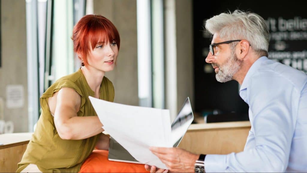 A man and woman having an argument